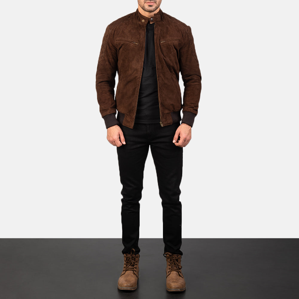 Langford Leather Bomber Jacket