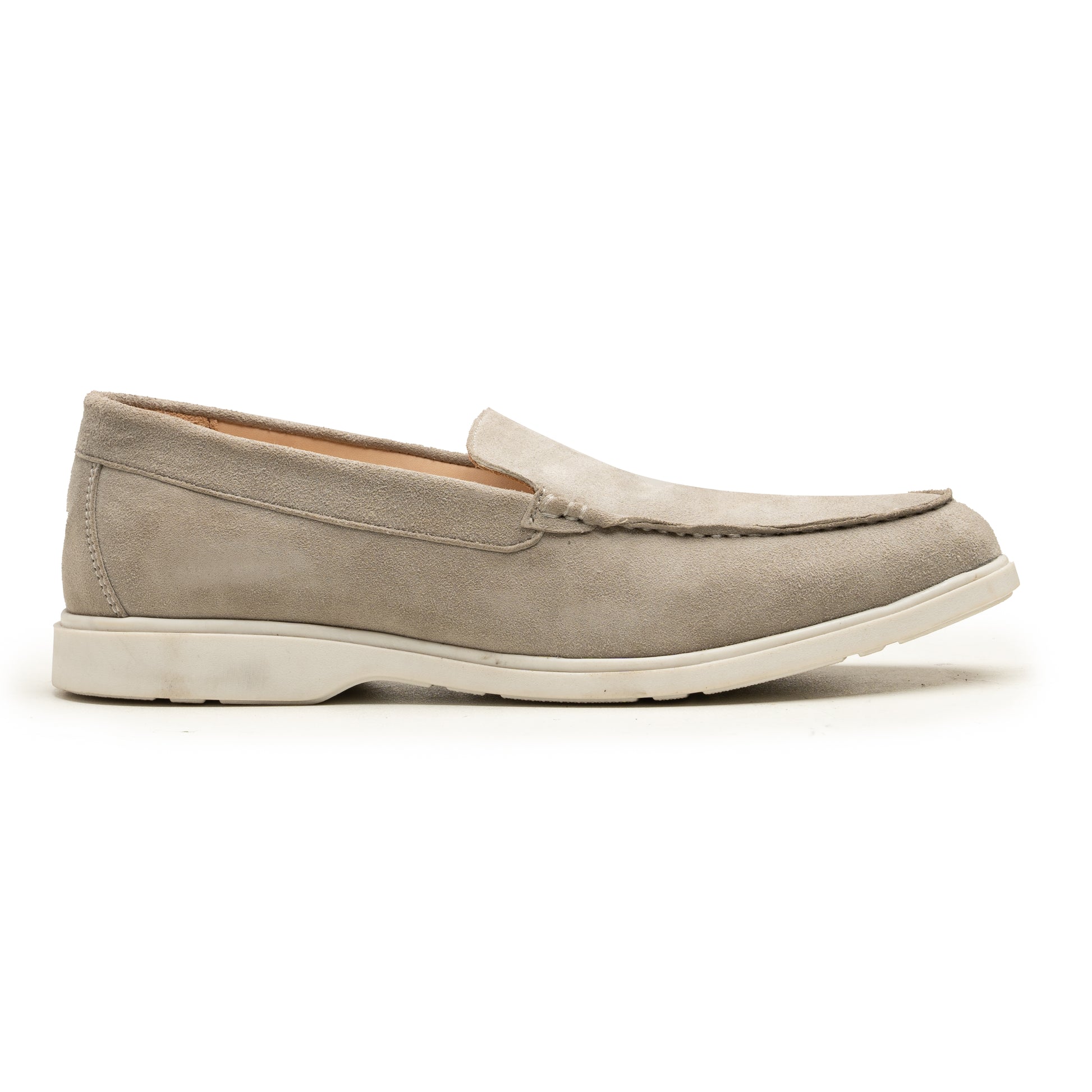 Virello Silver Suede Loafers